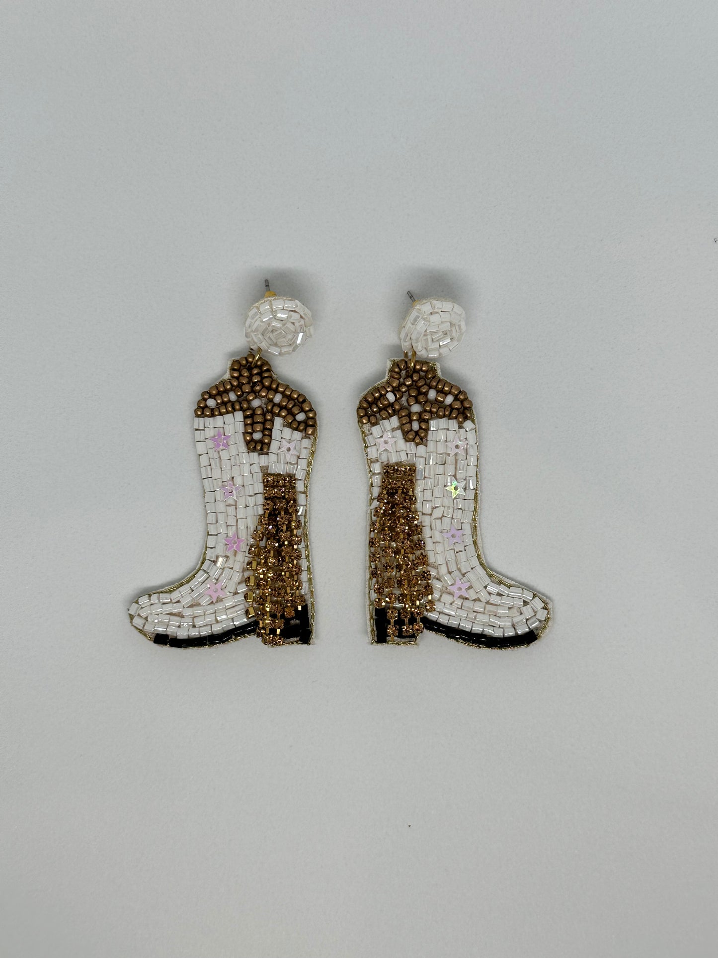 Cowboy Boot Fringe Earrings