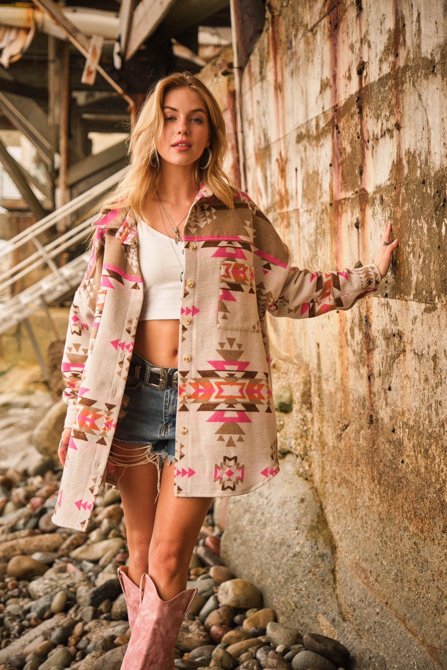 Aztec Oversized Western Jacket