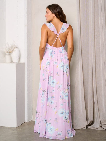 Morgan Wrap Floral Maxi Dress