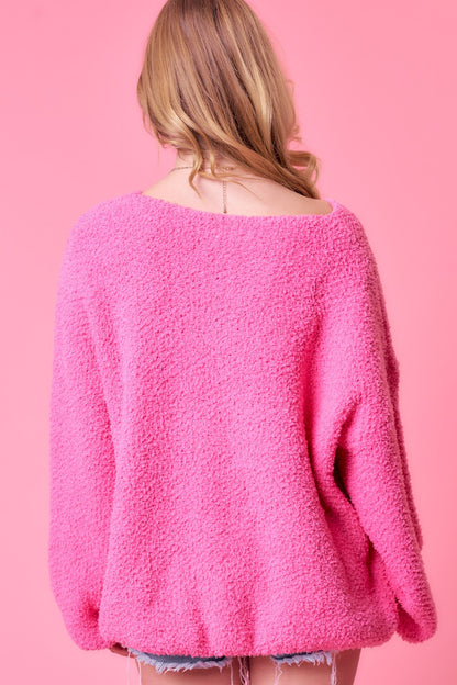 Heart Patch Sweater