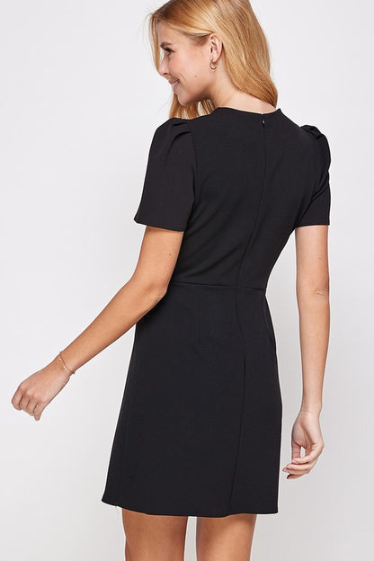 Black Short Sleeve Dress