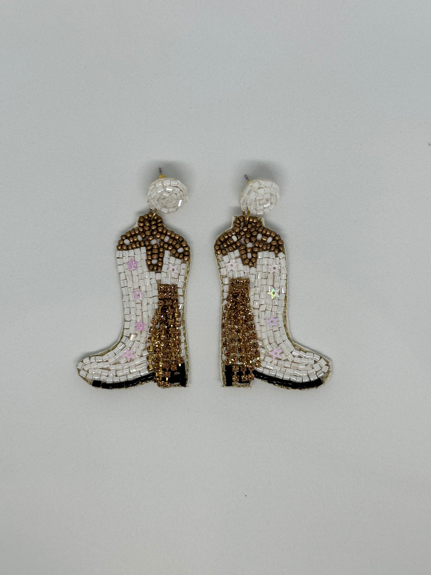 Cowboy Boot Fringe Earrings