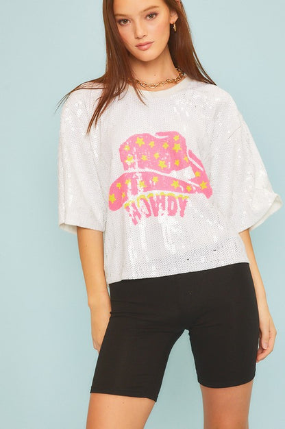 Howdy Sequin Top